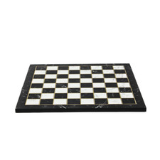 Black Marble Design Chess Board 14 Inch