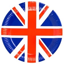 Union Jack Round Paper Plates