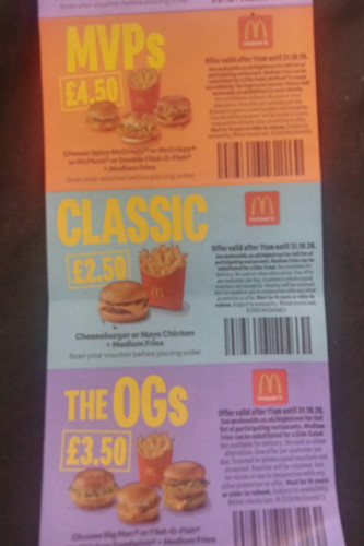 Mcdonalds discount - 3,