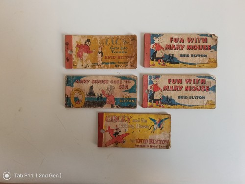 Elongated vintage books enid - elongated,