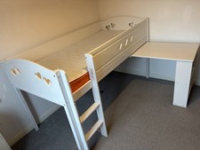 Argos Mia Mid Sleeper Bed Frame and Mattress for Kids - White