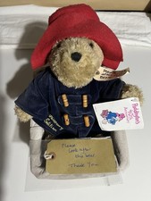 Beautiful Rare PADDINGTON THE BEAR 40th anniversary small plush toy by Eden 1998