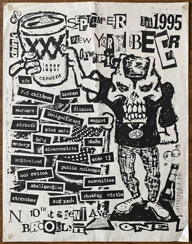 1995 beer olympics flyer - flyer, 90s