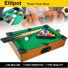 Mini Pool Table with 2 Sticks & Balls Mini Billiard Toy Home Office Desk Games