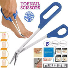 Long Handled Toe Nail Clippers Angled Scissors Cutters Chiropody Finger Large UK
