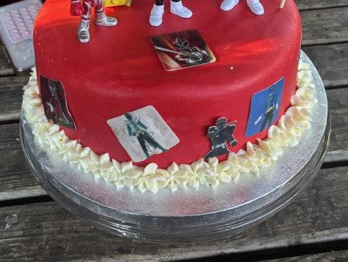 Power rangers inspired edible - power,