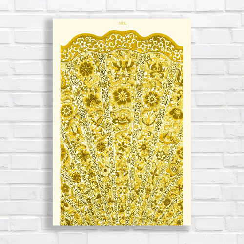 Vibrant floral tapestry yellow - vibrant,