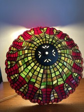 Tiffany style pendant stain/slag glass large pendant lamp shade no fittings 