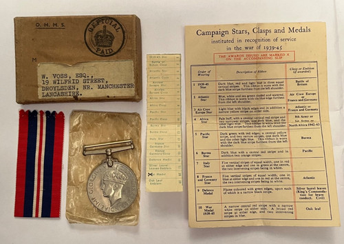 Ww2 war medal box - war, medal,