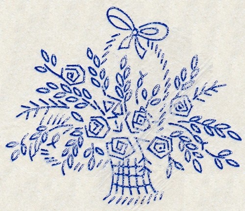 Vintage embroidery transfer - embroidery,