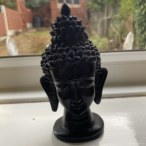 14cm black thai buddha - thai, head