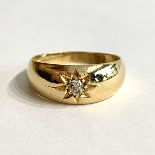 Diamond 18ct gold - 18ct, ring