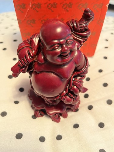 Laughing buddha red - laughing,