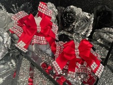 Spanish Girls Frilly Bling TuTu Ruffle Ankle Show Socks Diamante Trim all sizes