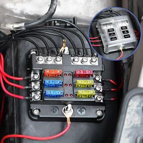 Way blade fuse box block - 6,