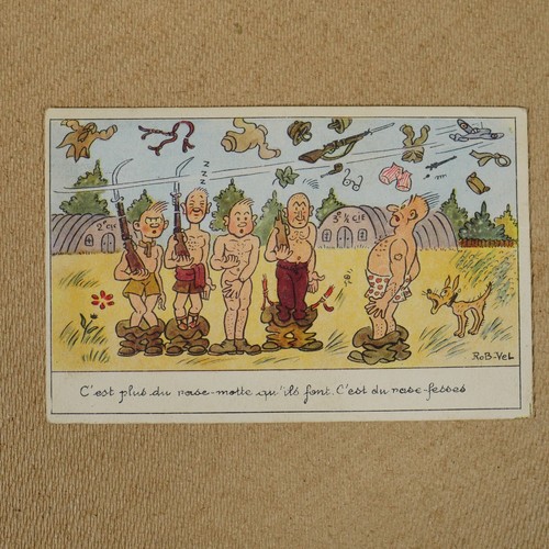 Vintage postcard comic french - comic,,