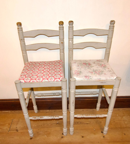 Two solid wood - wood, tall