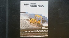 Massey Ferguson MF 200B Crawler Dozer Loader Brochure Vintage Agriculture