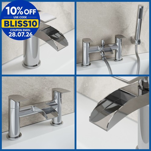 Waterfall bathroom taps basin - waterfall,