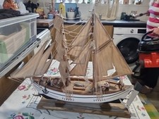 Vintage Model Ship Wooden