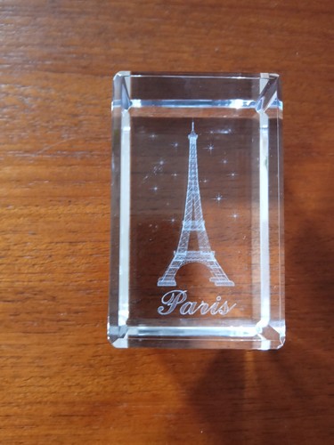 Heavy glass paperweight - glass,