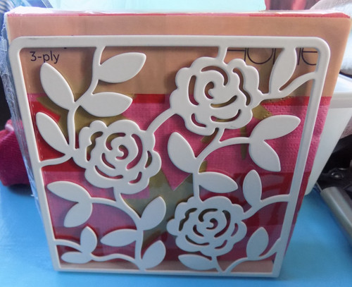 Ikea napkin holder white rose - holder,
