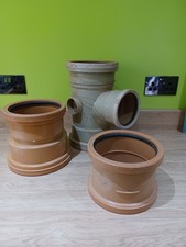 OSMA Drainage.  T-junction with 100ml spur+ reducer+ coupling . New But Grubby