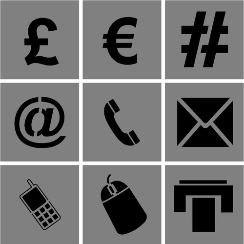 Symbol stencil set - stencil,
