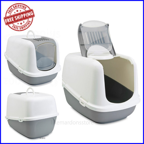 Xxl hooded large cat litter - cat,