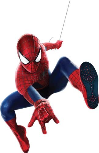 Colourful spiderman cartoon - colourful,