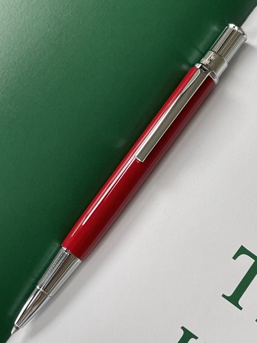 Rolex silver red ballpoint pen - rolex,