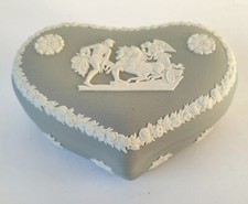Wedgwood Grey Jasperware Heart