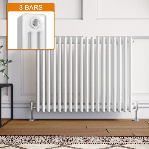 White traditional radiator - white,