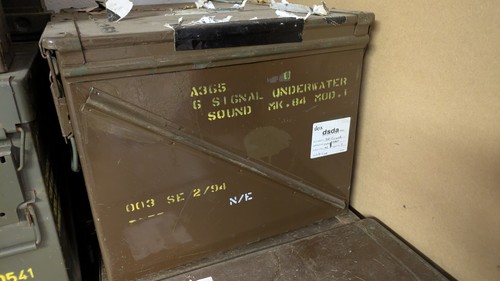 Metal ammo box used - box,