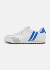Patrick Dijon Mens Trainers Casual Shoes White Royal Blue