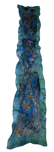 Handmade nuno felted - felted, silk
