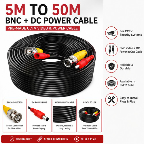 10m 15m 50m - 5m, bnc