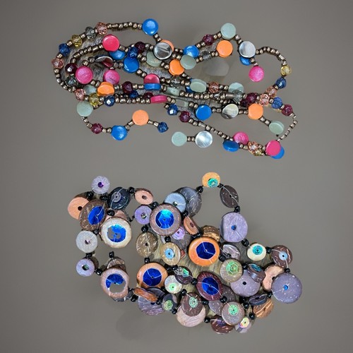 Lot boho beaded - of, necklaces