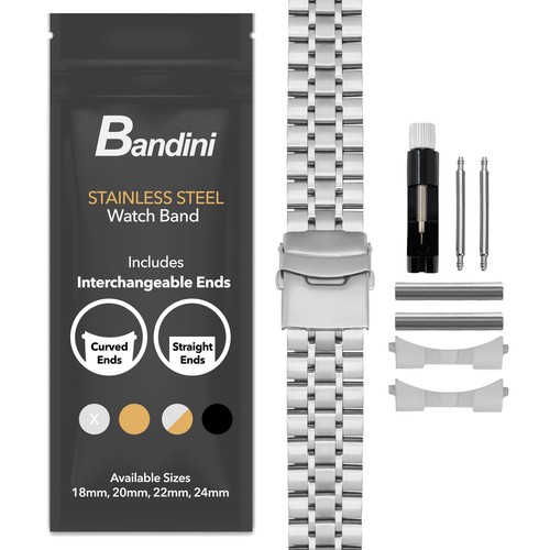 20mm steel metal watch - metal, band