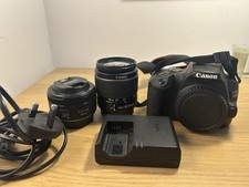 Canon EOS 250D Digital SLR Camera with 2 x Lenses and Charger