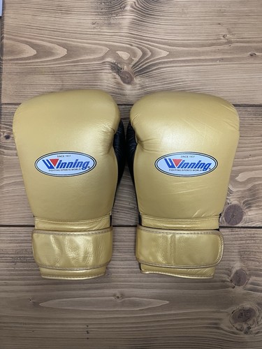 Winning gold boxing gloves - gold, 10