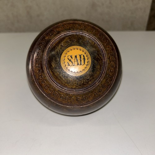 Vintage lawn bowl lignum vitae - vintage,
