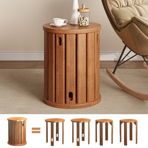 Wood stool stackable - 4-in-1, stool,stackable