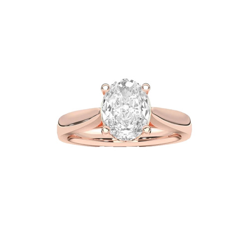 14k rose gold lab grown - gold,