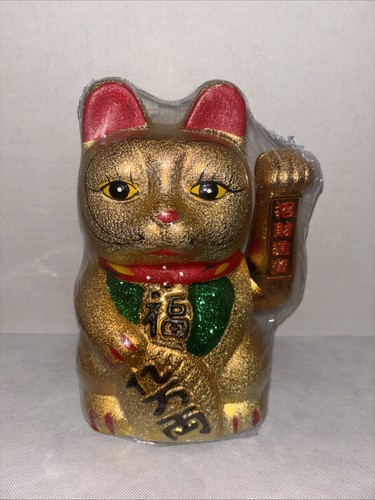 Gold neko chinese lucky waving - chinese,
