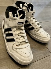 Unisex Adidas Forum mid shoes White Size 6.5 UK - Good Condition