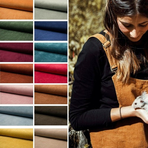 Plain stretch corduroy - plain,