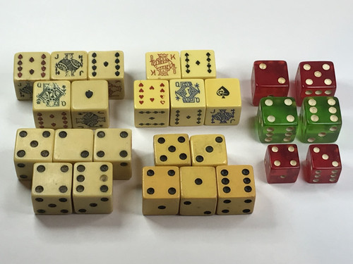 Vintage dice lot 4 - lot, complete