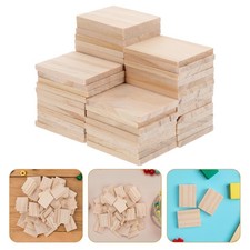 50Pcs Wooden Crafting Blocks