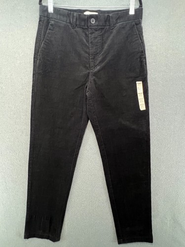 Black corduroy trousers - m&s,